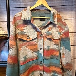 Dictionary Geometric Shacket/Coatigan